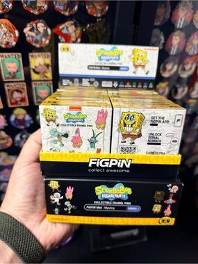 FiGPiN Mystery Mini Pin Series 1 SpongeBob SquarePants - 1 Box 10 Pins